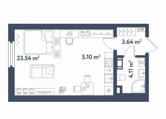 Продаю квартиру студию, 36.4 м2, Санкт-Петербург, метро Фрунзенская