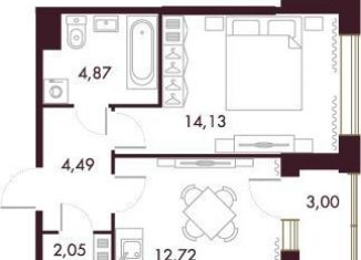 Продажа 1-комнатной квартиры, 38.3 м2, Санкт-Петербург, Петровский проспект, 22к2, метро Чкаловская