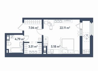 Продам квартиру студию, 38.8 м2, Санкт-Петербург, метро Фрунзенская