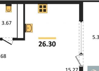 Продается квартира студия, 26.3 м2, Воронеж, набережная Чуева, 7