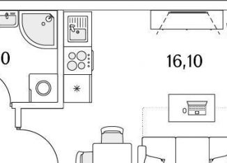 Продажа квартиры студии, 59.5 м2, Санкт-Петербург, Планерная улица, 99, метро Комендантский проспект