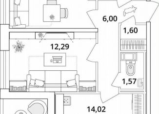 Продажа 2-комнатной квартиры, 56 м2, Санкт-Петербург, Кубинская улица, 82к3с1, метро Звёздная