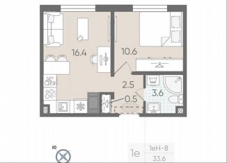 Продается однокомнатная квартира, 33.6 м2, Санкт-Петербург, Красногвардейский район